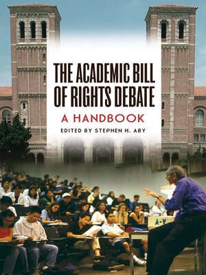 cover image of The Academic Bill of Rights Debate